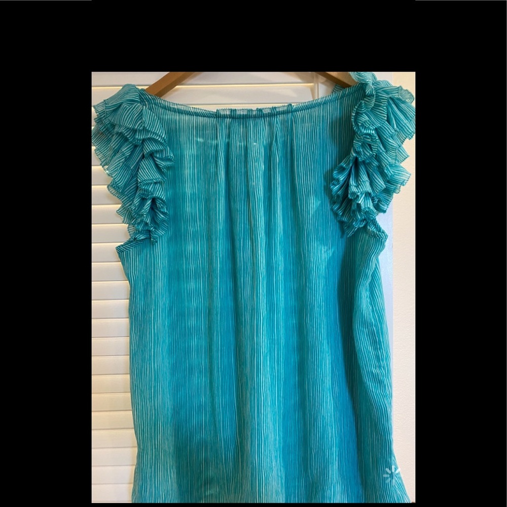 Banana Republic green blouse
